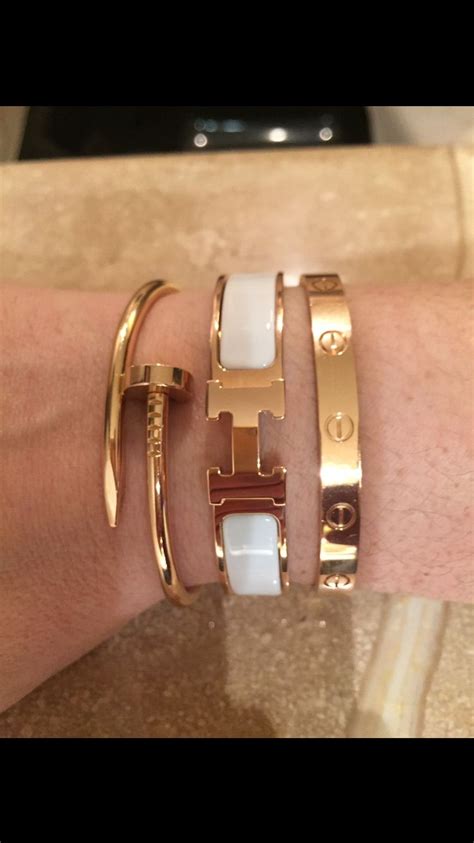 hermes and cartier bracelets